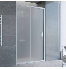Душевая дверь в нишу Vegas Glass ZP 100 07 10 профиль матовый хром, стекло сатин (Ненадлежащее качество: выставочный экземпляр, нет упаковки)
