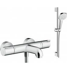 Термостатический смеситель Hansgrohe Ecostat 1001 CL ВМ 13201000 + Душевой гарнитур Hansgrohe Croma Select E Vario 26582400