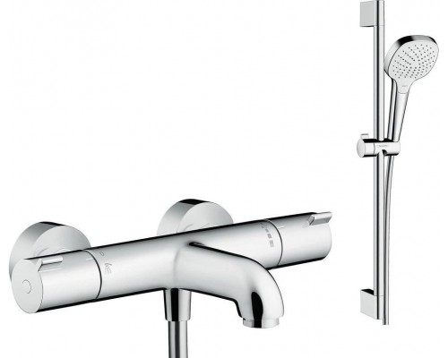 Термостатический смеситель Hansgrohe Ecostat 1001 CL ВМ 13201000 + Душевой гарнитур Hansgrohe Croma Select E Vario 26582400