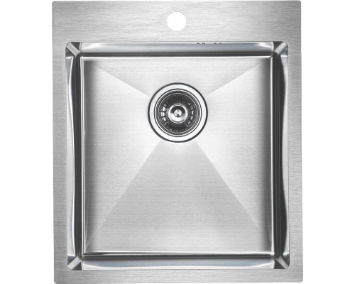 Мойка кухонная Paulmark Kroner PM214551-BS брашированная нержавеющая сталь