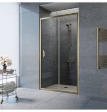 Душевая дверь в нишу Vegas Glass ZP Tur Novo 150 05 01 150 см, профиль бронза, стекло прозрачное