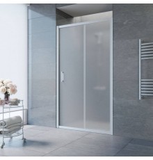 Душевая дверь в нишу Vegas Glass ZP NOVO 110 07 10 110 см, профиль матовый хром, стекло сатин