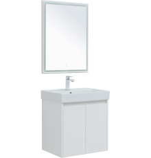 Мебель для ванной комнаты Aquanet Nova Lite 60 белый глянец, с дверками