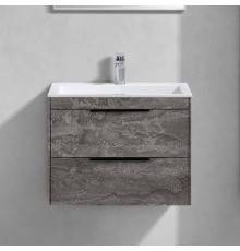 Тумба с раковиной Vincea Chiara 2D 60, 2 ящика, камень, с белой раковиной