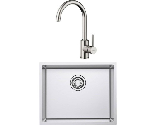 Комплект Мойка кухонная Omoikiri TADZAVA 54-U/I ULTRA-IN + Смеситель Shinagawa BN нержавеющая сталь