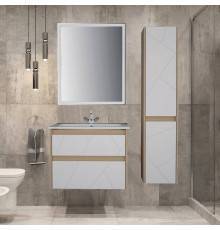 Мебель для ванной комнаты ASB-Mebel Диана 60 белый, дуб янтарный