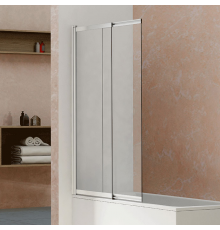 Шторка на ванну Vincea VSB-1E100CL 100 см, профиль хром, стекло прозрачное