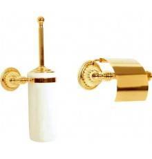 Набор Boheme Hermitage Gold Ершик Hermitage Gold 10363 + Держатель туалетной бумаги Hermitage Gold 10350