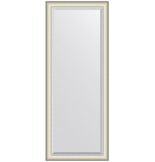 Зеркало Evoform Definite Floor BY 6191 79х200 белая кожа с хромом, с фацетом, в багетной раме, напольное