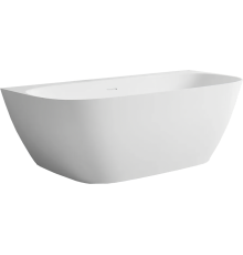 Ванна из искусственного камня Salini Sofia Wall 180x85 см, со сливом-переливом, с донным клапаном, матовая