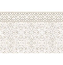 Плитка настенная Global Tile Gestia 9GE0201TG глянцевая 40x27 бежевая, орнамент плюс