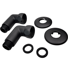 Монтажный набор Indigo 741SCH0504BR 3/4" х 1/2", соединение угловое, черный муар