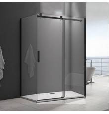 Душевой уголок Good Door Galaxy WTW+SP-C-В 110x80, профиль черный + очиститель для стекол
