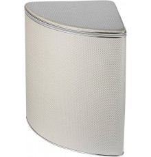 Корзина для белья Geralis RWH-U ромб, белый, хром, угловая