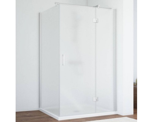 Душевой уголок Vegas Glass AFP-Fis 120*80 07 10 R профиль матовый хром, стекло сатин