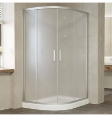 Душевой уголок Vegas Glass ZS-F 120*80 07 10 профиль матовый хром, стекло сатин