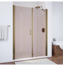 Душевая дверь в нишу Vegas Glass EP-F-2 155 05 05 L профиль бронза, стекло бронза
