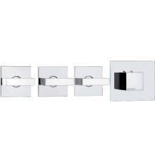 Термостатический смеситель Bossini Rectangular Rectangular 3 Outlets LP Z033205 для ванны с душем, хром
