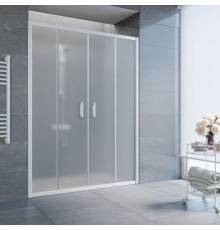 Душевая дверь в нишу Vegas Glass Z2P 150 01 10 профиль белый, стекло сатин