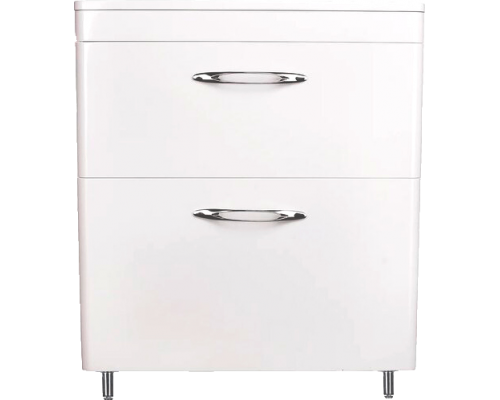 Тумба под раковину Style Line Каре 70 напольная, Люкс Plus, белая