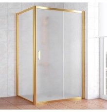 Душевой уголок Vegas Glass ZP+ZPV 120*100 09 10 профиль золото, стекло сатин