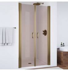 Душевая дверь в нишу Vegas Glass E2P 85 05 05 профиль бронза, стекло бронза