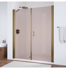 Душевая дверь в нишу Vegas Glass EP-F-2 185 05 05 R профиль бронза, стекло бронза