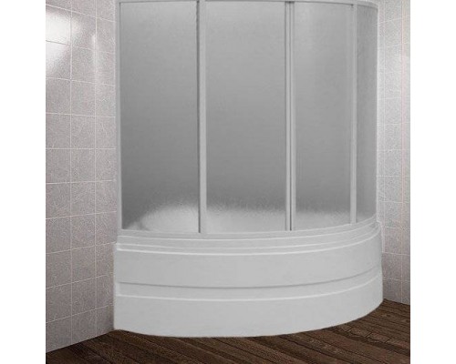 Шторка на ванну Bas Алегра, 4 ств., стекло