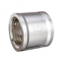 Фитинги резьбовые Муфта DN15 (1/2) ВР латунь никель LD.67.502.15