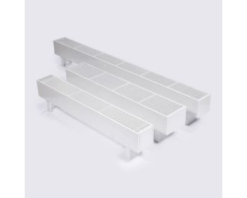 Конвекторы медно-алюминиевые напольные Конвектор напольный Gekon Level H13 L210 W18 RAL9016 GLUF0.01321018/FMC/RAL9016