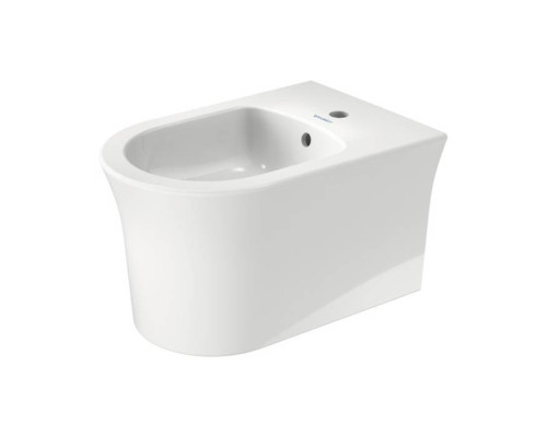 Duravit White Tulip Биде напольное 37x58х42 см, с переливом, с 1 отв., WonderGliss, цвет: белый. 22931000001