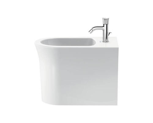 Duravit White Tulip Биде напольное 37x58х42 см, с переливом, с 1 отв., WonderGliss, цвет: белый. 22931000001
