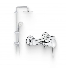 Душевой комплект Смеситель для душа Grohe BauClassic 32867000 + Стойка New Tempesta Rustic 27399002