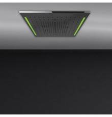 Gessi Colour Встр. часть душ. системы 500х500 мм, 3 режима, хромотерапия, пульт ДУ, цвет: блестящая сталь. 57927#238
