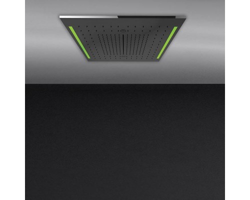 Gessi Colour Встр. часть душ. системы 500х500 мм, 3 режима, хромотерапия, пульт ДУ, цвет: блестящая сталь. 57927#238 Gessi Colour Встр. часть душ. системы 500х500 мм, 3 режима, хромотерапия, пульт ДУ, цвет: блестящая сталь. 57927#238