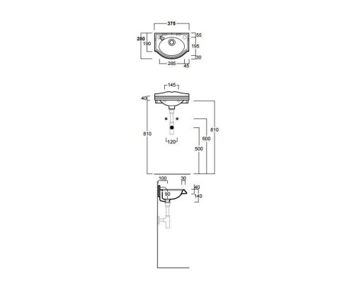 SIMAS Arcade Раковина 37х28 см, 1 отв., цвет: белый. AR035bi*1dx SIMAS Arcade Раковина 37х28 см, 1 отв., цвет: белый. AR035bi*1dx