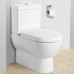 Duravit Starck 3 Унитаз напольный в комплекте Big Toilet 42х74см, с отдельным бачком с механизмом слива хром, слив универсальный, с креплениями, цвет: белый. 0928100005,  2104090000