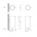 Decor Walther Stone SSP Дозатор для мыла, настольный, цвет: белый / сталь матовая. 0972355
