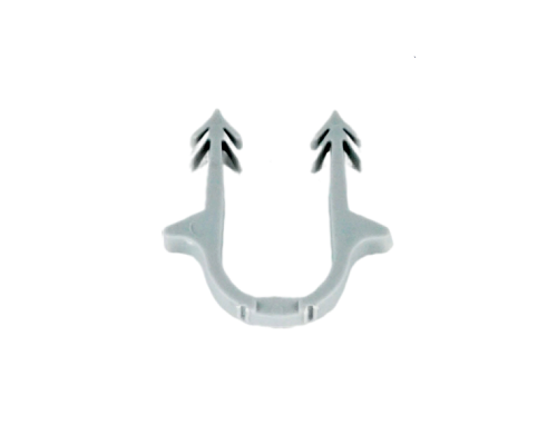 Якорная скоба для крепежного пистолета выполнена термосваркой из пластмассы, для труб 14,16,17 и 20 мм