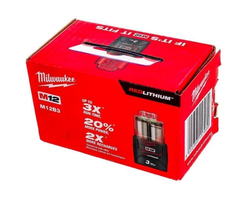 Аккумулятор Milwaukee M12 B3 (3AhLi-Ion) Аккумулятор Milwaukee M12 B3 (3AhLi-Ion)