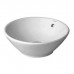 Duravit Starck 3 Раковина круглая 42 cm с переливом, без отв под смеситель, вкл. крепление, цвет: белый . 0325420000