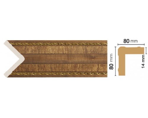 Угол DECOMASTER 140-3 (80*80*2400мм)