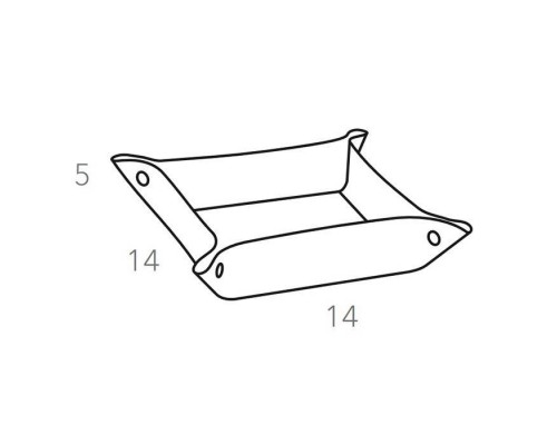 ADJ Мелочница, 14x14xH5 см., цвет: бордо/коньяк. 109.30/09 ADJ Мелочница, 14x14xH5 см., цвет: бордо/коньяк. 109.30/09