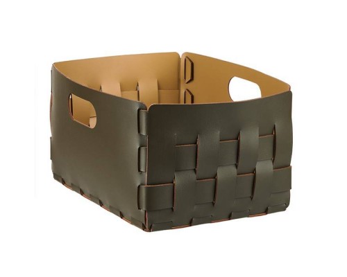 ADJ Корзинка Bottega, 25x25xH20 см., цвет: оливковый/горчичный. 1044.55/40 ADJ Корзинка Bottega, 25x25xH20 см., цвет: оливковый/горчичный. 1044.55/40