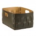 ADJ Корзинка Bottega, 25x25xH20 см., цвет: оливковый/горчичный. 1044.55/40