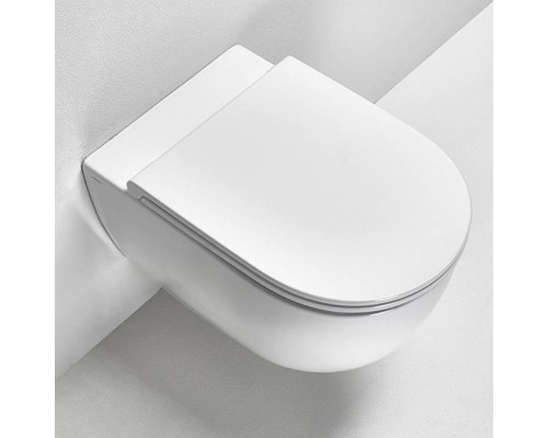 Simas Trevi Унитаз 56х37см., подвесной, безободковый, цвет: белый. F85, TRV18bi Simas Trevi Унитаз 56х37см., подвесной, безободковый, цвет: белый. F85, TRV18bi