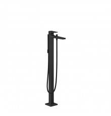 Hansgrohe Metropol Смеситель для ванны, на 1 отв, напольный, с ручным душем, излив 235мм, цвет: черный матовый. 32532670