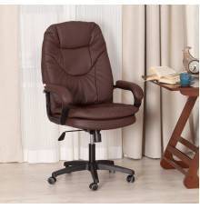 Кресло руководителя TetChair Comfort LT 22, кожзам коричневый 36-36