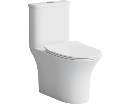 Унитаз-моноблок EvaGold SM9614 безободковый, с микролифтом Унитаз-моноблок EvaGold SM9614 безободковый, с микролифтом