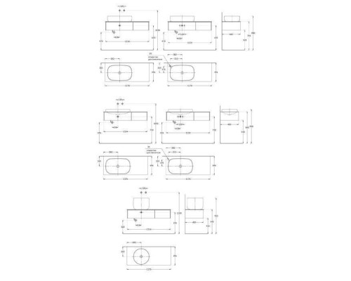 Kerama Marazzi Magica Тумба подвесная, 115.4х48.5х22см., 2 ящика, цвет: вечерний серый матовый. MA.120.2\EGR.M